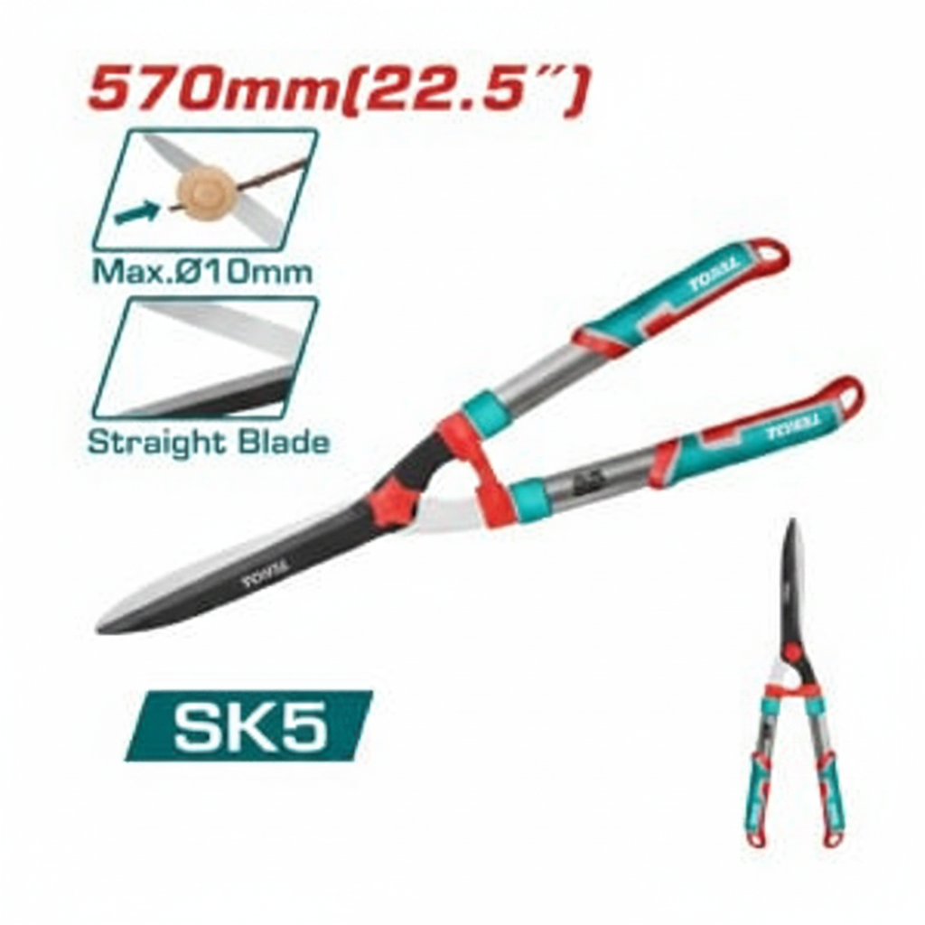 Total THT1516001 Hedge Shear 570mm SK5 Straight Blade Garden Cutting Tool in Karachi