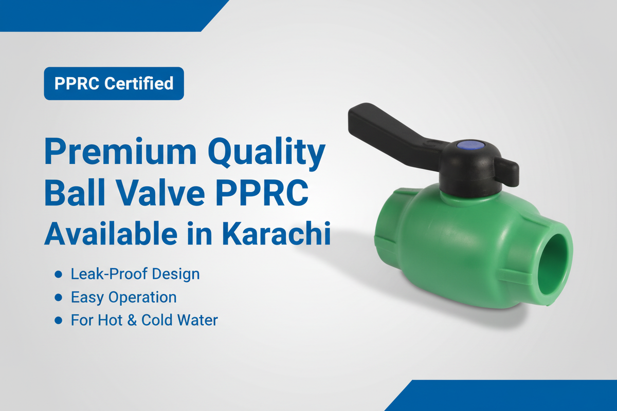 Ball Valve PPRC 20mm - Premium Quality Leak-Proof Design | Available in Karachi