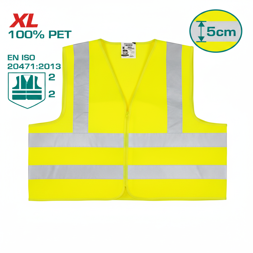 Reflection Vest TSP502 EN471 Class 2 fluorescent yellow safety reflective vest in Karachi