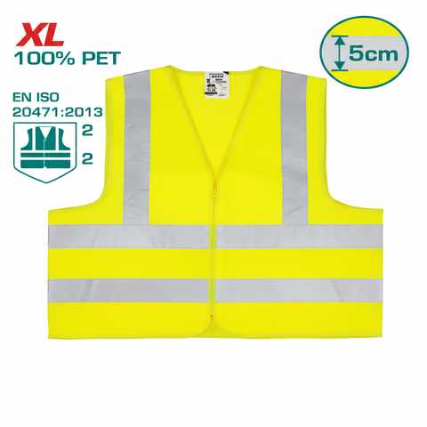 Reflection Vest TSP502 EN471 Class 2 fluorescent yellow safety reflective vest in Karachi