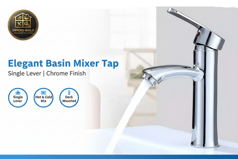 Chrome Basin Mixer Tap Hero Banner - Offers Wala