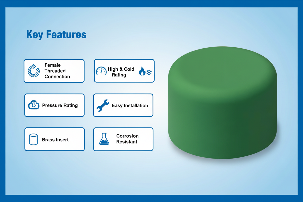 PPRC Endcap Key Features - High pressure, corrosion resistant