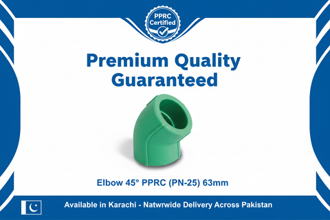 Elbow 45° PPRC PN-25 63mm Quality Certification