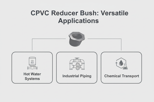 CPVC Reducer Bush Applications - Hot Water Systems, Industrial Piping, Chemical Transport