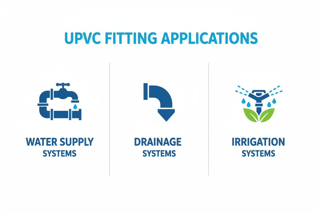UPVC End Cap Applications - Water Supply, Drainage, Irrigation Systems