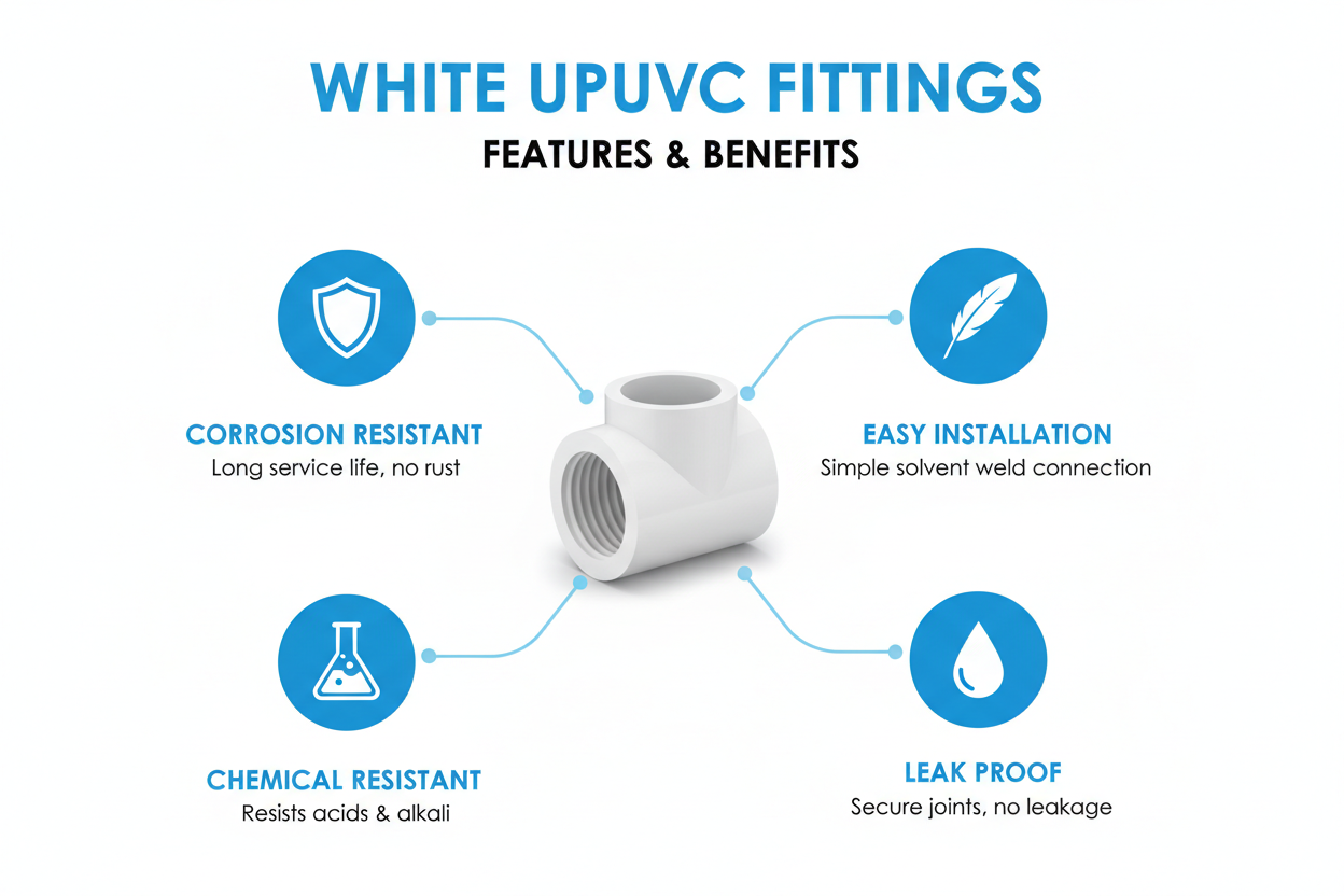 White UPVC Fittings Features and Benefits