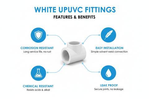 White UPVC Fittings Features and Benefits