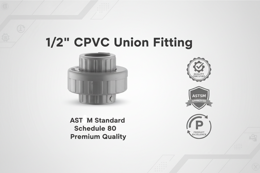 CPVC Union Fitting - ASTM SCH-80 Schedule 80 Premium Quality