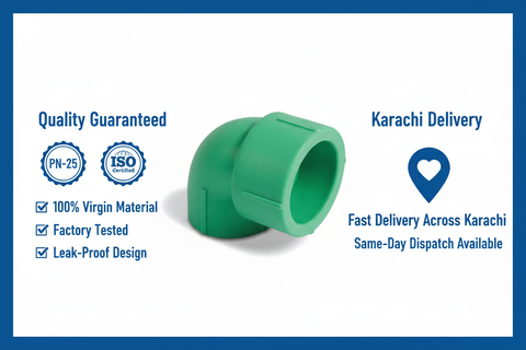 Quality assurance and fast Karachi delivery for reducing elbow PPRc 40mm×25mm