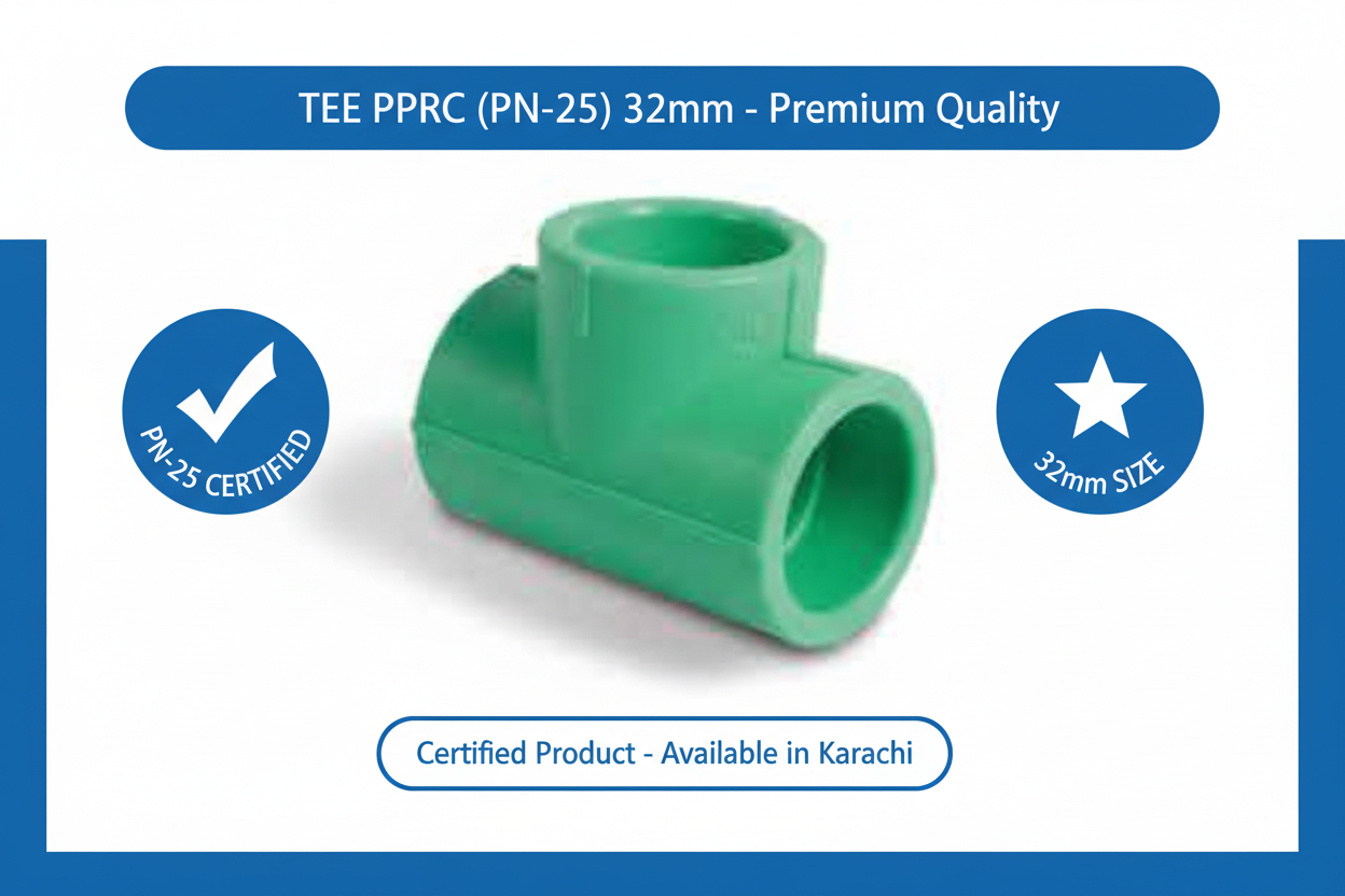 Tee PPRC PN-25 32mm Quality Certification