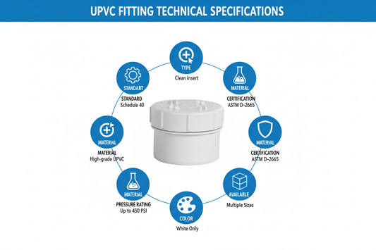 UPVC Clean Insert Technical Specifications - Schedule 40, ASTM D-2665