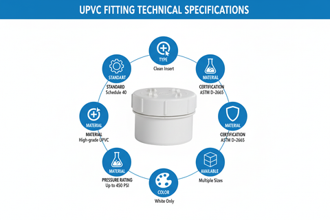 UPVC Clean Insert Technical Specifications - Schedule 40, ASTM D-2665