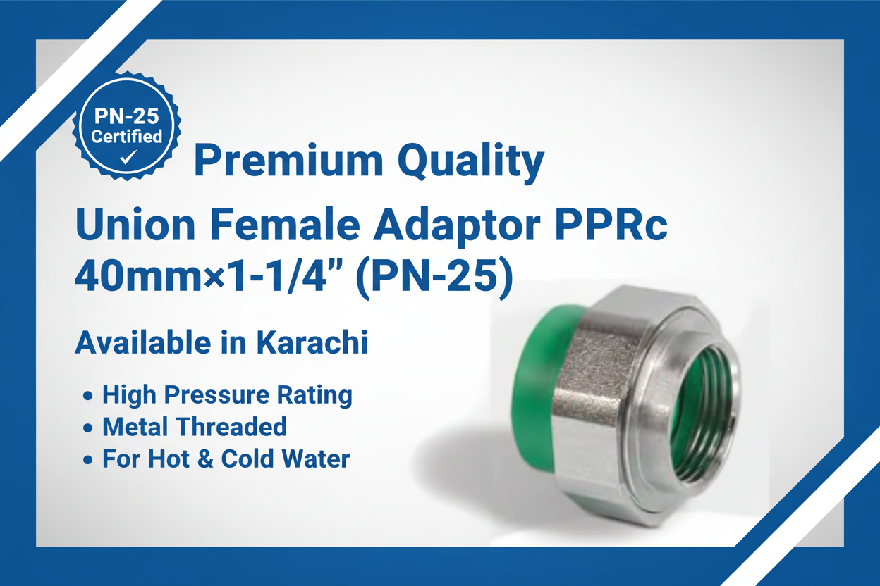 Union Female Adaptor PPRc 40mm×1-1/4" (PN-25) - Available in Karachi