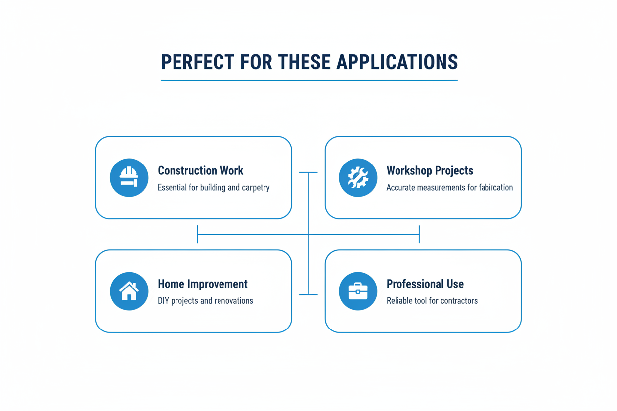 Perfect applications - construction work, workshop projects, home improvement, professional use