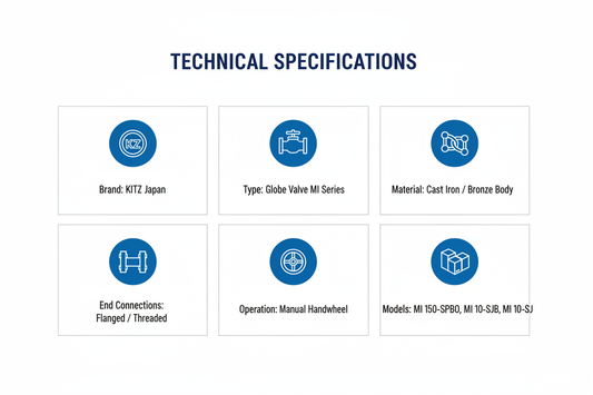 Technical specifications - MI Series, cast iron/bronze body, flanged/threaded connections
