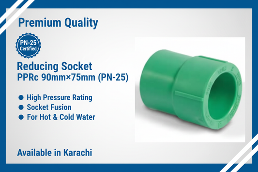 Reducing Socket PPRc 90mm×75mm (PN-25) - Available in Karachi