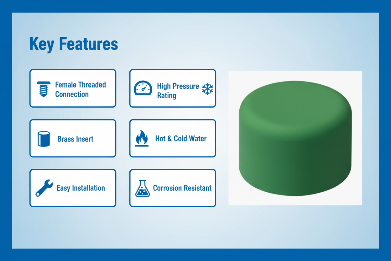 PPRC Endcap Key Features - High pressure, corrosion resistant