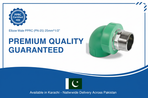 Elbow Male PPRC PN-25 25mm*1/2" Quality Certification