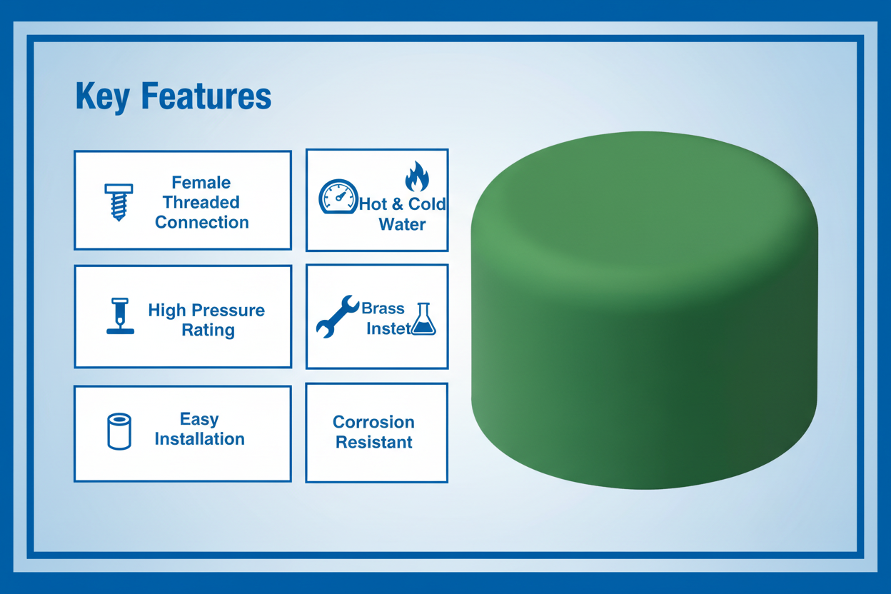 PPRC Endcap Key Features - High pressure, corrosion resistant