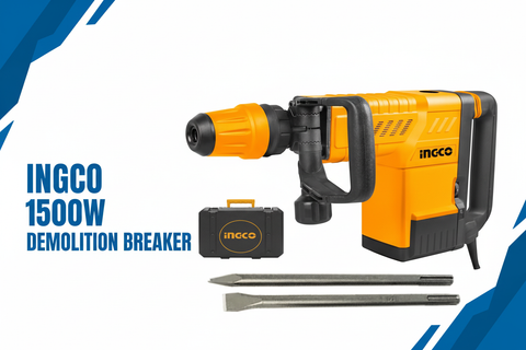 Ingco 1500W Demolition Breaker Hero Banner - Professional Product Display