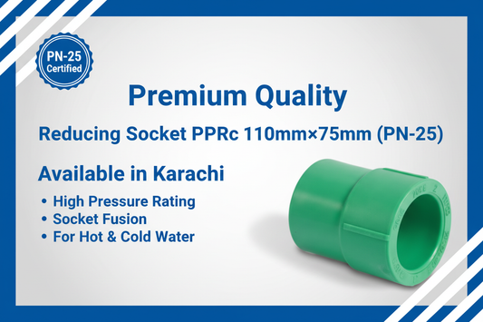 Reducing Socket PPRc 110mm×75mm (PN-25) - Available in Karachi