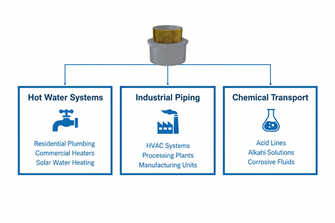 Application use cases - Hot Water Systems, Industrial Piping, Chemical Transport