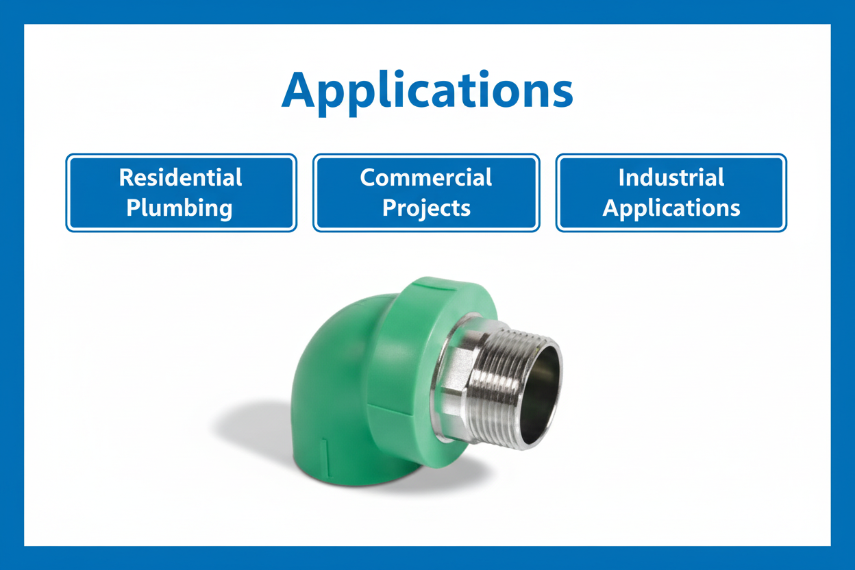 Elbow Male PPRC PN-25 50mm*1-1/2"