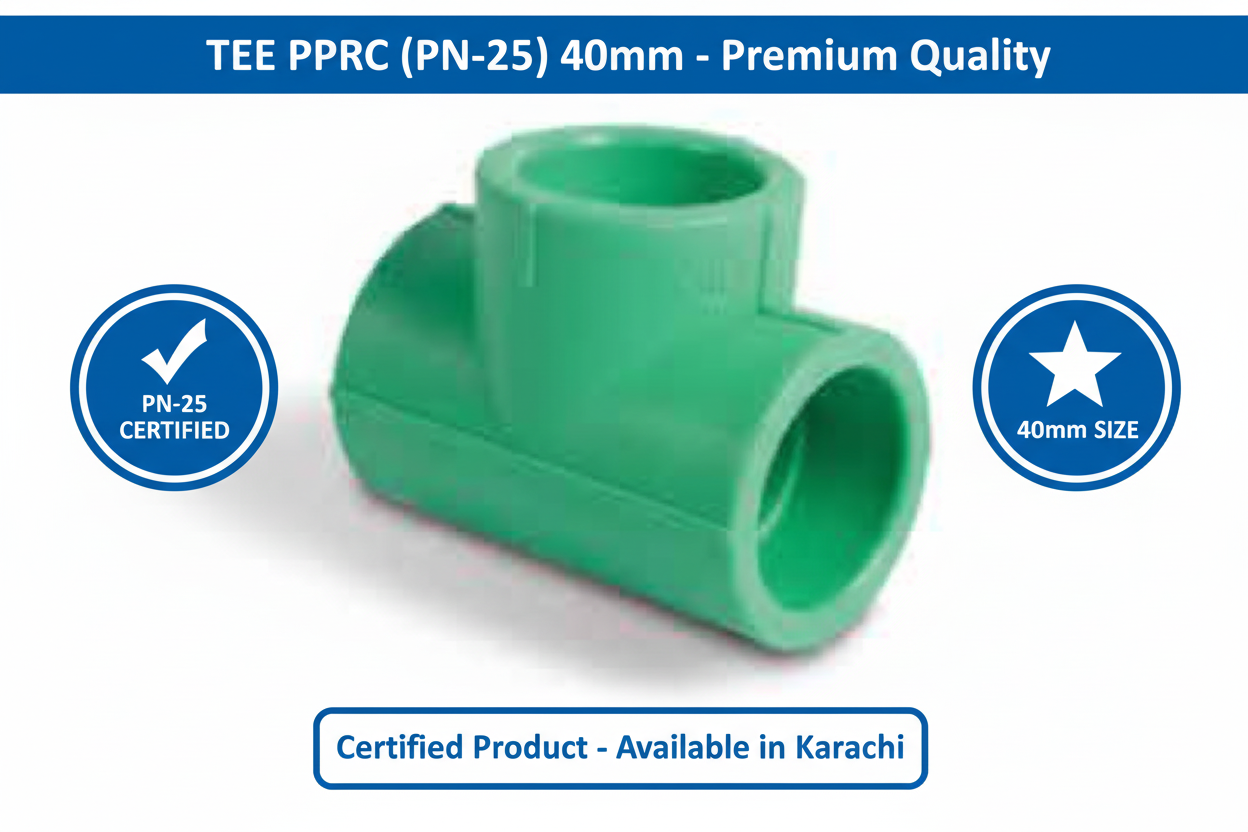 Tee PPRC PN-25 40mm Quality Certification
