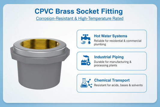 CPVC Brass Socket Applications - Hot Water Systems, Industrial Piping, Chemical Transport