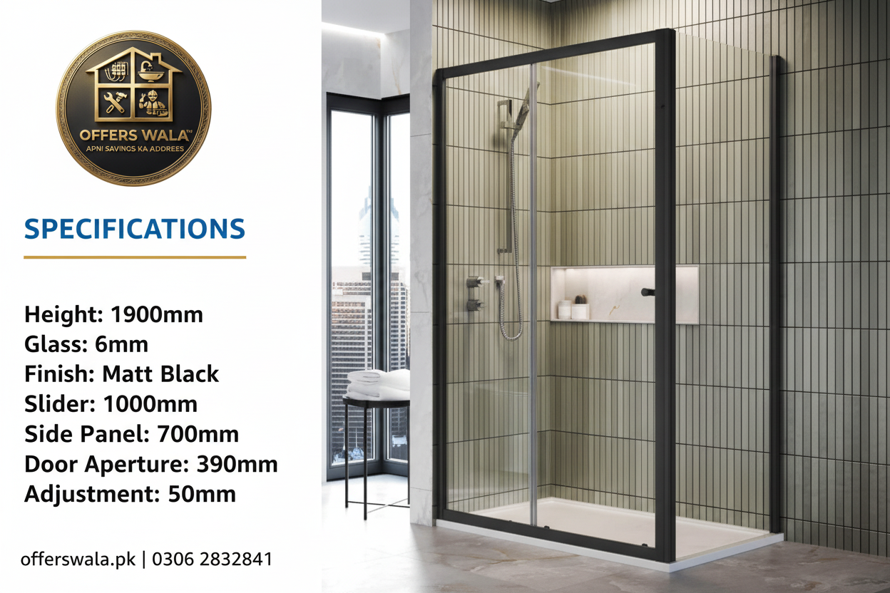 IN6 V2 Sliding Shower Door Specifications