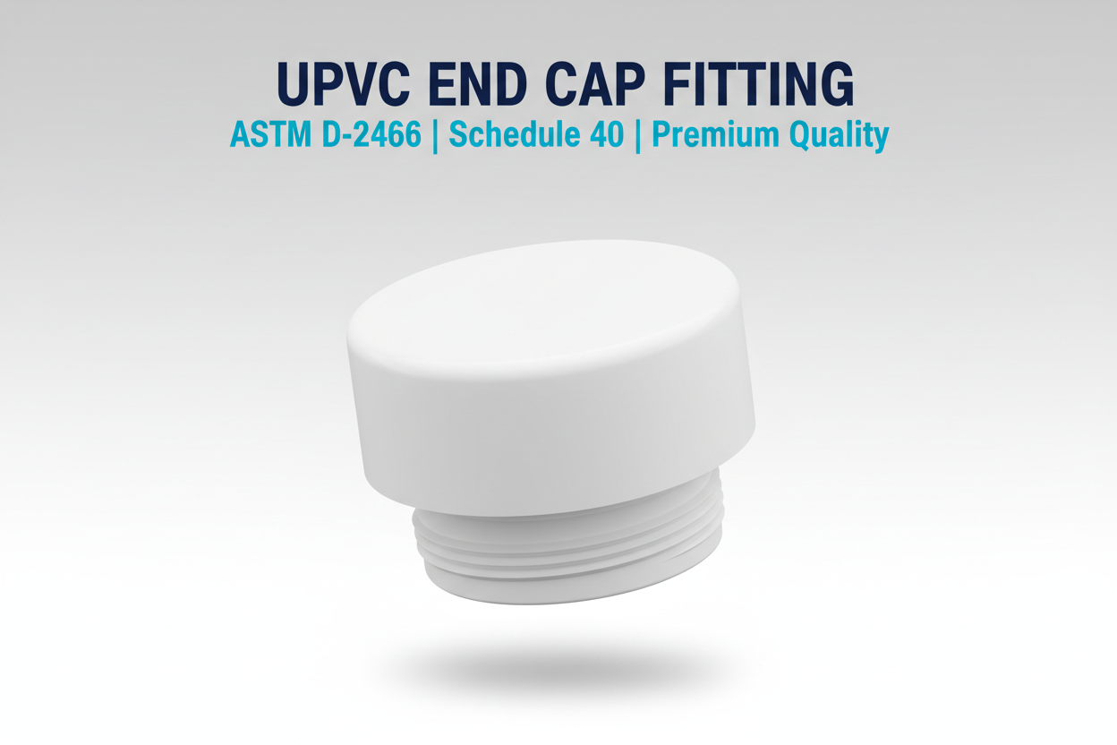 UPVC End Cap Fitting - ASTM D-2466 Schedule 40 Premium Quality