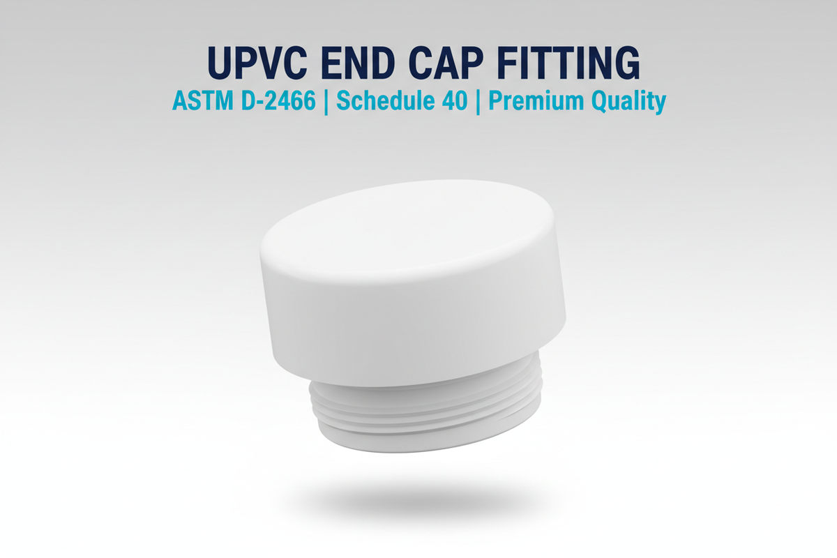 UPVC End Cap Fitting - ASTM D-2466 Schedule 40 Premium Quality