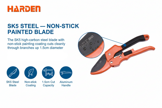 Harden 630421 SK5 Steel Non-stick Painted Blade Feature
