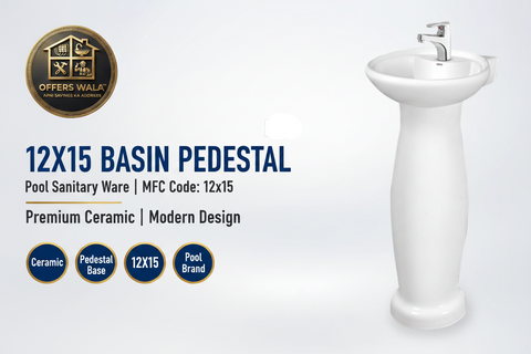 12X15 Basin Pedestal Hero Banner — Offers Wala