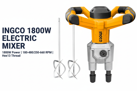Ingco 1800W Electric Mixer Hero Banner - Professional Product Display