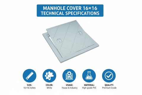 Manhole Cover 16×16 Technical Specifications - Size, Standard, Material, Usage