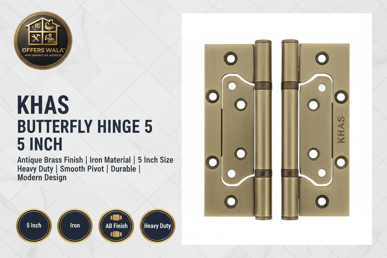 Khas Butterfly Hinge 5 Inch AB – Hero Banner A+ Image