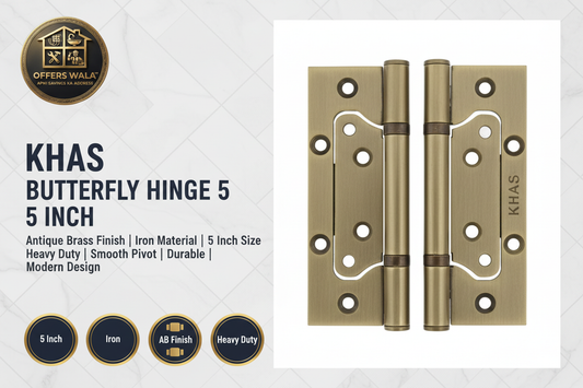 Khas Butterfly Hinge 5 Inch AB – Hero Banner A+ Image