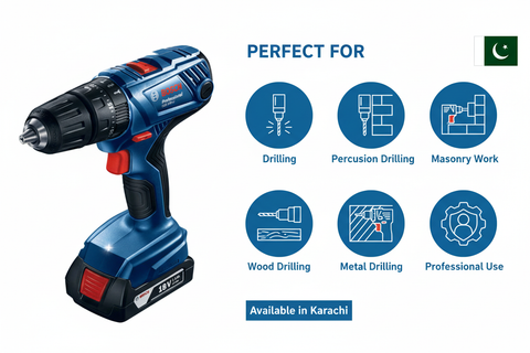 Bosch GSB180-LI Applications - Drilling, Percussion, Masonry Work