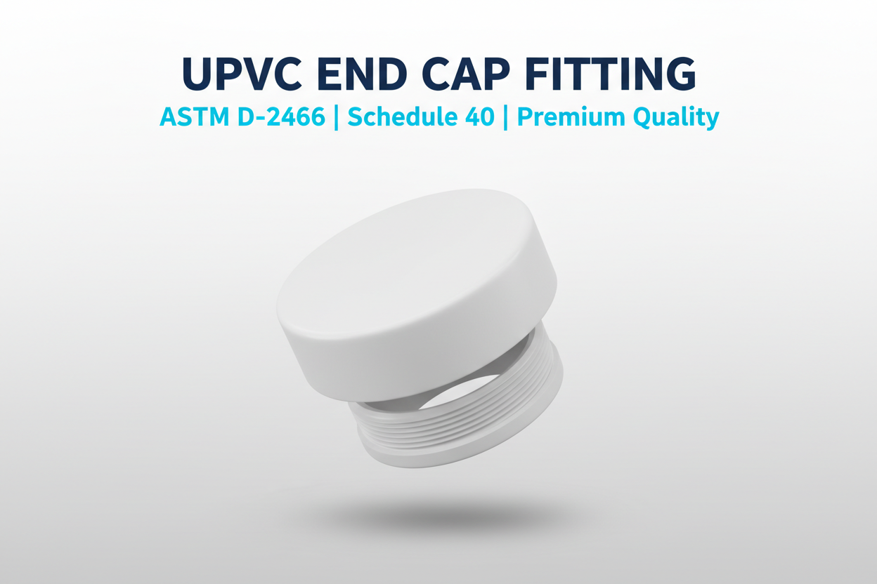 UPVC End Cap Fitting - ASTM D-2466 Schedule 40 Premium Quality