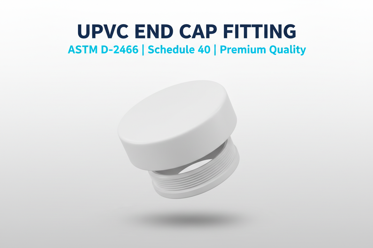 UPVC End Cap Fitting - ASTM D-2466 Schedule 40 Premium Quality