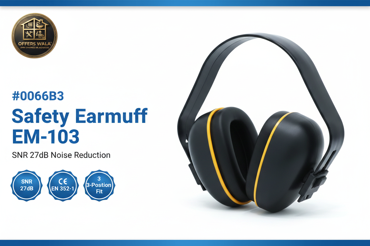 Safety Earmuff EM-103 Hero Banner - SNR 27dB Offers Wala