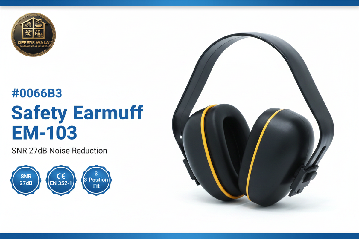 Safety Earmuff EM-103 Hero Banner - SNR 27dB Offers Wala
