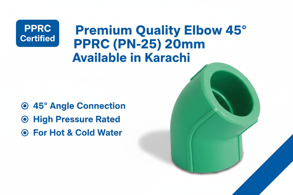 Elbow 45° PPRC PN-25 20mm Premium Quality Available in Karachi