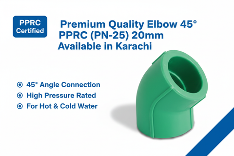 Elbow 45° PPRC PN-25 20mm Premium Quality Available in Karachi