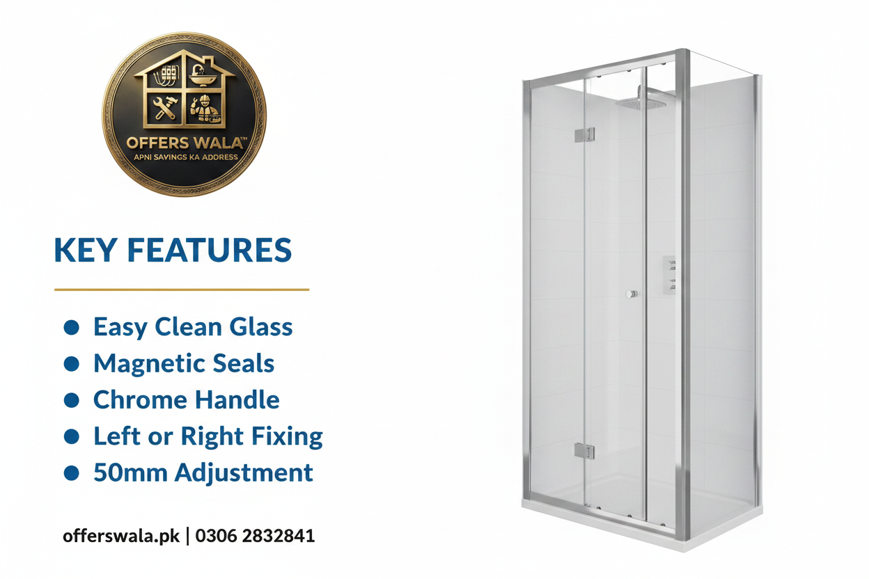 IN6 V2 Bi-Fold Shower Door Key Features