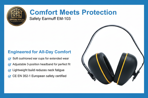 Safety Earmuff EM-103 Comfort Meets Protection