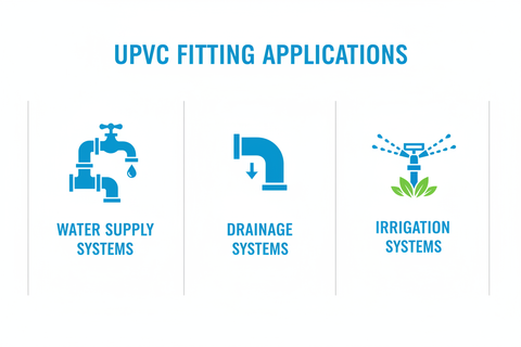 UPVC End Cap Applications - Water Supply, Drainage, Irrigation Systems
