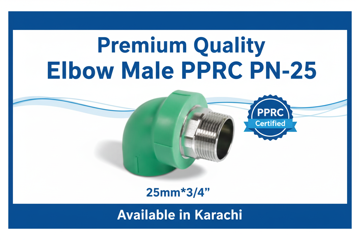 Elbow Male PPRC PN-25 25mm*3/4" Premium Quality Available in Karachi