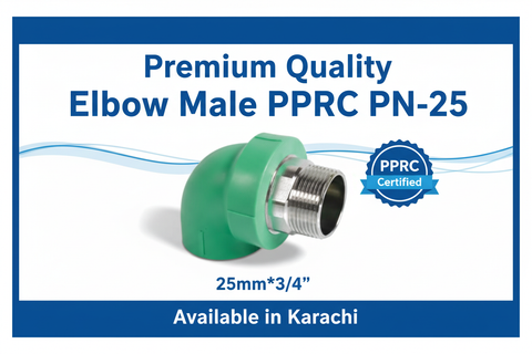 Elbow Male PPRC PN-25 25mm*3/4" Premium Quality Available in Karachi
